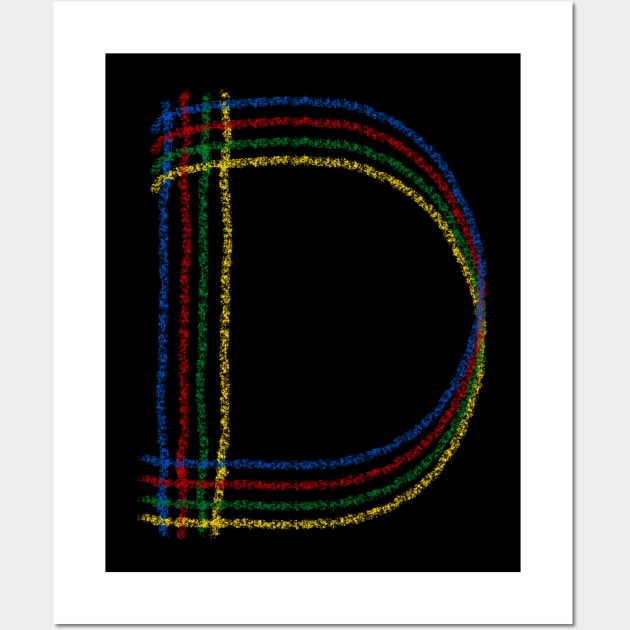 The letter D! Wall Art by spinlifeapparel